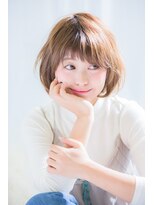 ネオリーブクレア 綱島店(Neolive Krea)&nbsp;エアリーやわふわボブ オン眉斜めバングでスッキリ