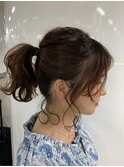 簡単ポニーアレンジ