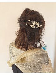 結婚式お呼ばれヘアアレンジ