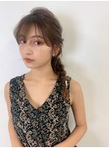 編み下ろしお呼ばれアレンジ♪・・・担当KAYO