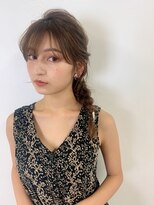 編み下ろしお呼ばれアレンジ♪・・・担当KAYO
