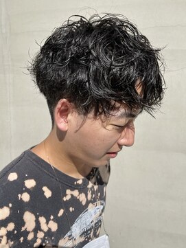 ヘアー アイス ルーチェ(HAIR ICI LUCE) マッシュパーマ センターパート スパイラルパーマ 担当 井上