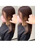 可愛いベージュインナーカラー♪