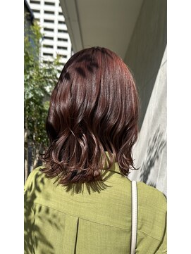 アイフィールアヴェダ 船堀店(i feel AVEDA) 【井藤】鎖骨ボブ×ウルツヤオレンジ