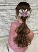 [OCEAN Hair&Life藤原純]ブーケ風ポニーテールヘアアレンジ☆