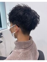 アイビー(ivy)&nbsp;くせ毛活かし＊波巻きパーマ＊マッシュツーブロック20代30代40代