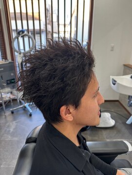 エイト(AITE) 波巻きウルフマッシュパーマ<理容室>メンズ/川口/鳩ヶ谷20