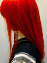 アズールサン 草加西口店(azule-sun)&nbsp;ダブルカラー,チェリーレッド,ぱっつん前髪,レイヤー【草加】