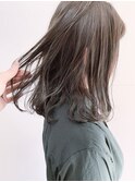 ブリーチなしダブルカラー＊シアーグレージュ美髪