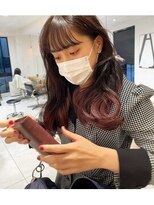 ガリカ 渋谷(Gallica)&nbsp;【mami】大人ゆるふわラベンダーココアブリーチなしダブルカラー