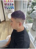 【ブリーチ有】爽やかパープル