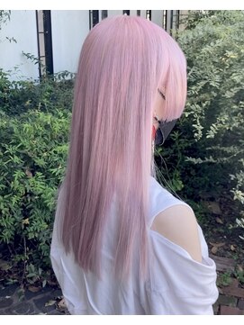 ルプラ ガーデン(le-pla garden) ホワイトピンク#ハイトーン#ブリーチ#ロング #豊橋#豊川#田原