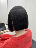 リノアバイフェリア(LINO’A by felia)&nbsp;パツっとラインが可愛い切りっぱなしボブ☆10代20代30代40代