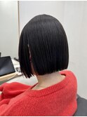 パツっとラインが可愛い切りっぱなしボブ☆10代20代30代40代