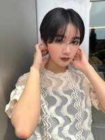 エル 北千住(elu)&nbsp;オリーブショート_メルティカラーフェミニン_刈り上げショート