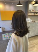 オンブレグレージュオリーブベージュくびれミディ大人美人