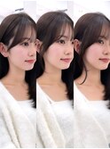 小顔カット/前髪カット/おくれ毛/サイドバング/美髪/銀座