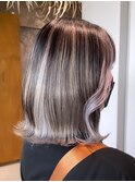 調布透明感カラーレイヤーカットレイヤーボブヘア顔周りレイヤー