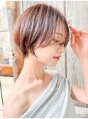ショート/ショートボブ/顔周り/縮毛矯正/小顔/立川