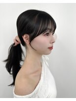 アマトウキョウ アユンチェ(AMA TOKYO×AYUNCHE)&nbsp;前髪顔まわり韓国ヘアレイヤーカットサイドバンク2wayバンク韓国