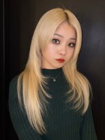 ラピス 福岡天神店(Lapis) 抜きっぱなしブロンド×エクステ×レイヤーカット