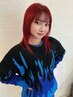 【髪を明るく♪高発色★】1ブリーチonカラー＋トリートメント※ブロー代別途
