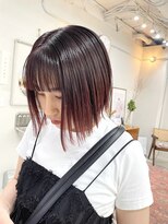 ヘアー アイス カンナ(HAIR ICI Canna)&nbsp;切りっぱなしボブ/大人女子におすすめ/ミニボブ/束感カット
