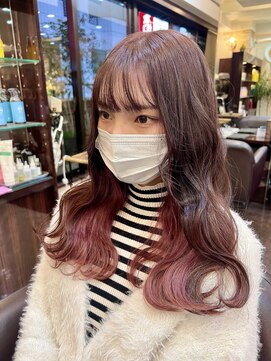 キャラ 池袋本店(CHARA) 人気No. 1インナーピンクカラー【池袋インナーカラー武田】