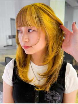 オルン(ORGN.) 【骨格補正セクションカラー】レイヤーで結んでも可愛いStyle