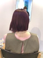 ユラギ(yuragi)&nbsp;yuragi竹内  ボブ×ピンクカラー