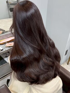 オズ 郡山駅前店(OZ) 透明感ラベンダーアッシュボブ 大人可愛いベージュレイヤーロブ