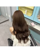 ノー バイ イオエ 西梅田(no. by ioe)&nbsp;ブリーチなしカラー/髪質改善/ミルクティーベージュ/小顔へア