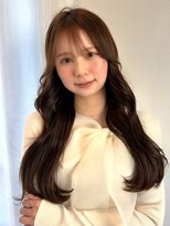 アンニュ(annuy)&nbsp;シースルーバング 韓国風ヘア ロングレイヤー 髪質改善 美髪