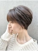 ●杉浦ショート/白髪前髪/ショートボブ/20代30代40代50代/銀座18