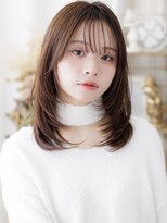 カバーヘア ブリス 戸田公園西口店(COVER HAIR bliss)&nbsp;ブリーチなしダークブラウンレイヤーウルフa戸田公園20代30代