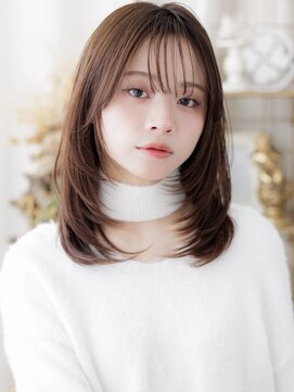 カバーヘア ブリス 戸田公園西口店(COVER HAIR bliss) ブリーチなしダークブラウンレイヤーウルフa戸田公園20代30代