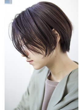 アコロン(acoron) 小顔カット＿マニッシュ ＿フレンチボブ ＿美髪＿ネイビーカラー