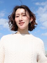 ヘアーアンドメイク フォルス(HAIR&MAKE FORS) 《似合わせパーマ》小顔効果◎カジュアルウェーブボブ