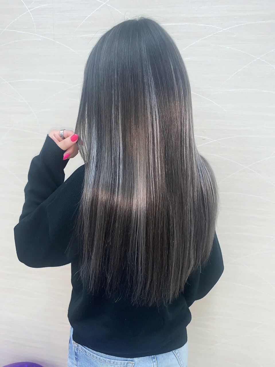 ダークアッシュ×ホワイトアッシュ#シールエクステ#美髪#静岡