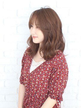 美容室イサ テラスウォーク一宮店(ISA) ISA一宮★女性らしさUPなセミディウェーブ