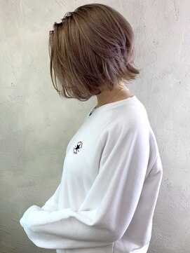 アイティー バイ アルバム 中野店(IT by ALBUM) くびれボブ_スリークボブ厚めバングローライト_ba286424