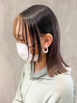 アイティー バイ アルバム 浦和店(IT by ALBUM) ダブルバング_ココアブラウンフリンジウェーブ_ba296501