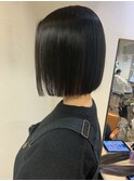 ぱつっとミニボブ☆黒髪ボブ☆AMU