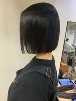 ボタニウム バイ アールサロン(BOTANIUM by RrSALON)&nbsp;ぱつっとミニボブ☆黒髪ボブ☆AMU