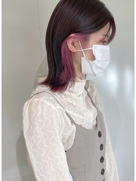 ノーカ 代官山(nohka) インナーカラー × ピンク