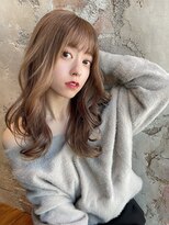 アフロート ルヴア(AFLOAT RUVUA) 20代30代大人かわいいセミロングヘア★クリスタルベージュ