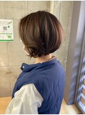 刈り上げハンサムショート_くびれヘアビタミンカラー