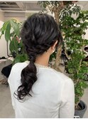 ローポニーヘアセット
