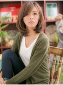 斜めバングヌーディーカラー前下がり大人ボブc5浦和20代30代40代
