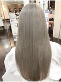 艶髪ストレート◇アッシュホワイト